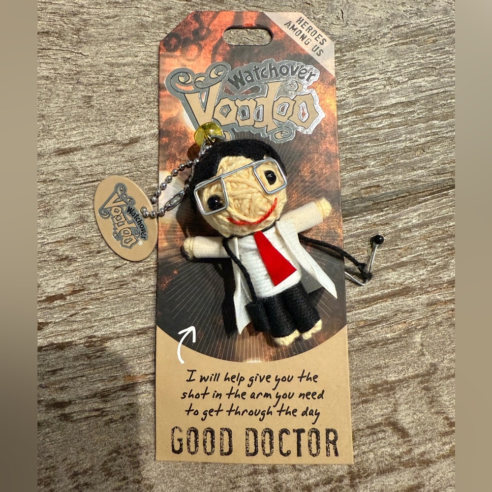Watch over Voodoo Good Doctor keychain doll NWT